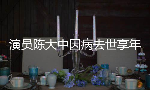 演员陈大参演朝年7中因 曾病去熙王康世享1岁